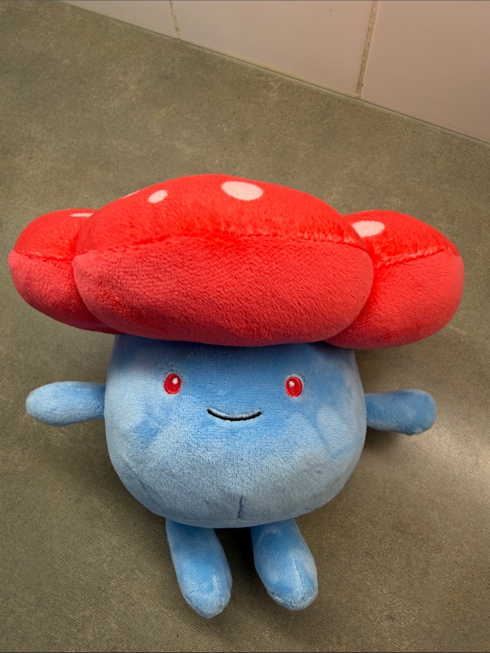 Pokemon Vileplume Plush Toy - Blue Body with Red Cap Hanging